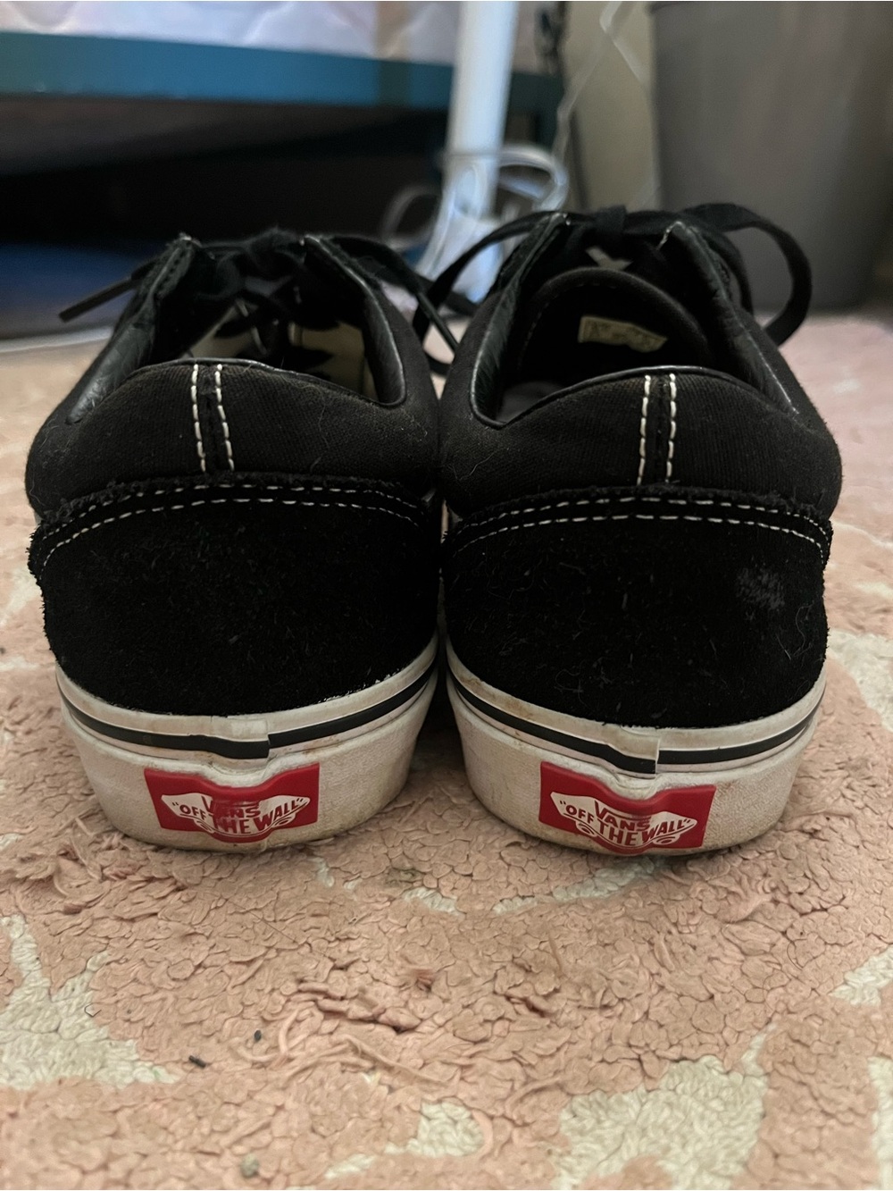 Vans Old Skool Black White Sneakers Womens 7.5 - Picture 5 of 6